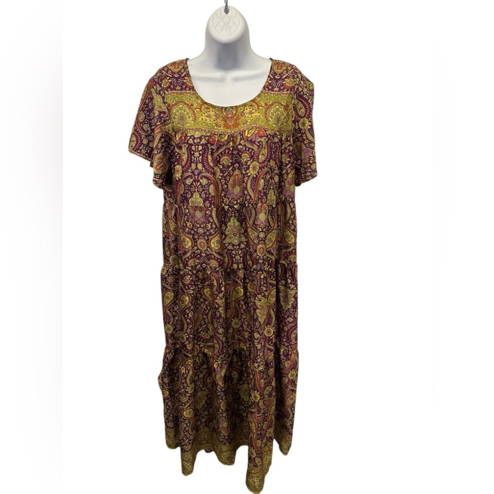 NWT.  Sacred Threads Dress S/M. 222283/1. BL/GR